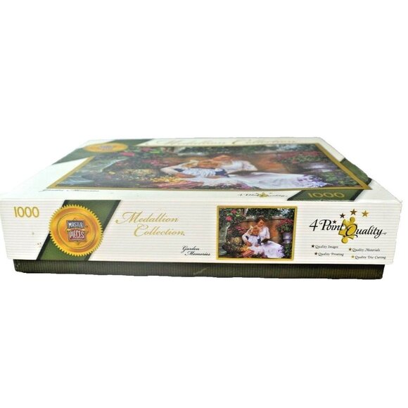 MasterPieces Medallion Collection Garden Memories by Sandra Kuck 1000 Pieces - Picture 2 of 8